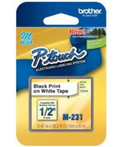 Brother P-touch Nonlaminated M Series Tape Cartridge