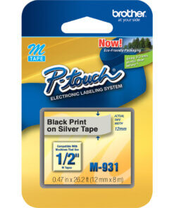 Brother P-touch Nonlaminated M Series Tape Cartridge