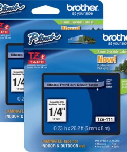 Brother P-touch TZe Laminated Tape Cartridges