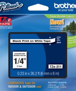 Brother P-touch TZe Laminated Tape Cartridges