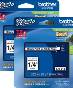 Brother P-touch TZe Laminated Tape Cartridges