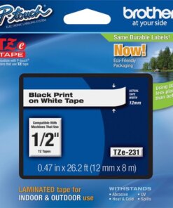 Brother P-touch TZe Laminated Tape Cartridges