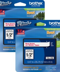 Brother P-touch TZe Laminated Tape Cartridges