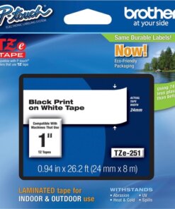 Brother P-Touch TZe Laminated Tape