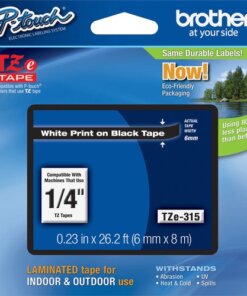 Brother P-touch TZe Laminated Tape Cartridges