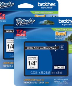 Brother P-touch TZe Laminated Tape Cartridges