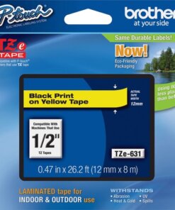 Brother P-touch TZe Laminated Tape Cartridges