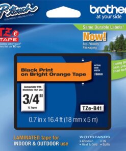 Brother P-touch TZe 3/4" Laminated Lettering Tape