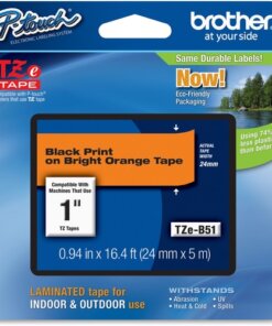 Brother P-touch TZe 1" Laminated Lettering Tape