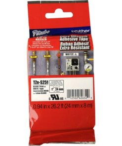 Brother P-Touch TZe Extra Strength Adhesive Tape