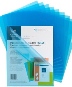 Blue Business Source Letter File Sleeve