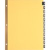 Business Source Monthly Black Leather Tab Index Dividers
