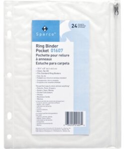 Business Source Punched Economy Binder Pocket