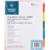 Business Source Plain Tab Color Polyethylene Index Dividers