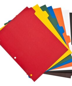 Business Source Plain Tab Color Polyethylene Index Dividers