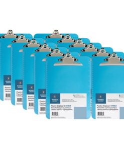 Blue Business Source Spring Clip Plastic Clipboard