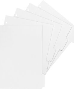 Business Source White Tab Double-reverse Print-on Index