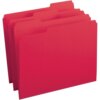 Red Business Source Reinforced Tab Colored File Folders