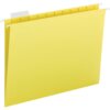 Yellow Business Source 1/5 Tab Cut Letter Recycled Hanging Folder