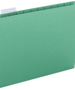 Green Business Source 1/5 Tab Cut Letter Recycled Hanging Folder