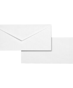 Business Source No. 10 White Wove V-Flap Business Envelopes