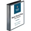Black Business Source Round-ring View Binder