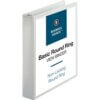 White Business Source Round-ring View Binder