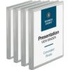Business Source Standard View Round Ring Binders 4 pack