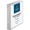 White Business Source Standard View Round Ring Binder