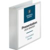 White Business Source Round Ring Standard View Binders