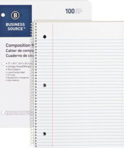 Business Source Wirebound College Ruled Notebooks - Letter