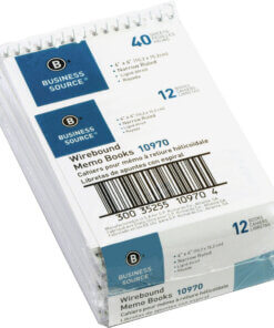Business Source Wirebound Memo Books