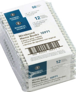 Business Source Side Wirebound Ruled Memo Book