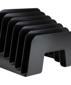 Business Source 6-slot Inclined Desk Step Sorter
