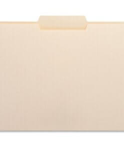 Business Source 1/3 Tab Cut Letter Recycled Top Tab File Folder