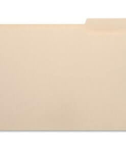 Business Source 1/3 Tab Cut Letter Recycled Top Tab File Folder