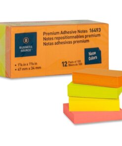 Business Source Premium Repostionable Adhesive Notes