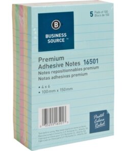 Business Source Ruled Adhesive Notes