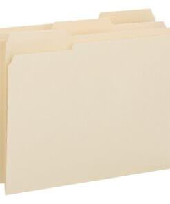 Business Source 1/3 Tab Cut Letter Recycled Top Tab File Folder