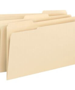 Business Source 1/3 Tab Cut Legal Recycled Top Tab File Folder