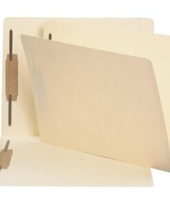 Business Source Straight Tab Cut Letter Recycled Fastener Folder