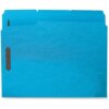 Blue Business Source 1/3 Tab Cut Letter Recycled Fastener Folder