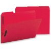 Red Business Source 1/3 Tab Cut Letter Recycled Fastener Folder