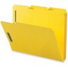 Yellow Business Source 1/3 Tab Cut Letter Recycled Fastener Folder