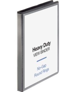 Black Business Source Locking D-Ring View Binder