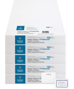 Business Source Pin-Style Holder Name Badge Kits