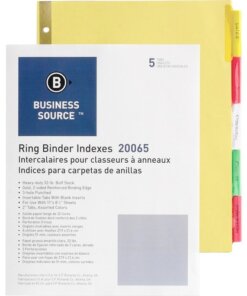 Business Source Reinforced Insertable Tab Indexes