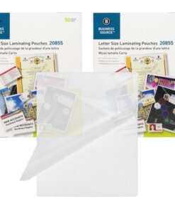 Business Source Letter Size Laminating Pouches