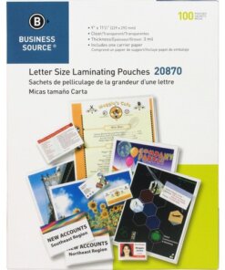 Business Source Letter Size Laminating Pouches