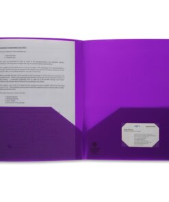 Purple Business Source Letter Portfolio